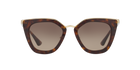 Prada PR 53SS Havana 2AU3D0 three-quarter view