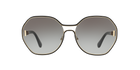 Prada PR 53TS Pale Gold/Black 1AB0A7 three-quarter view