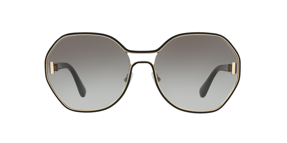 Prada PR 53TS Pale Gold/Black 1AB0A7 three-quarter view