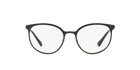 Prada PR 53TV Black/Silver 1AB1O1 three-quarter view