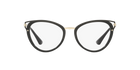 Prada PR 53UV Black 1AB1O1 three-quarter view