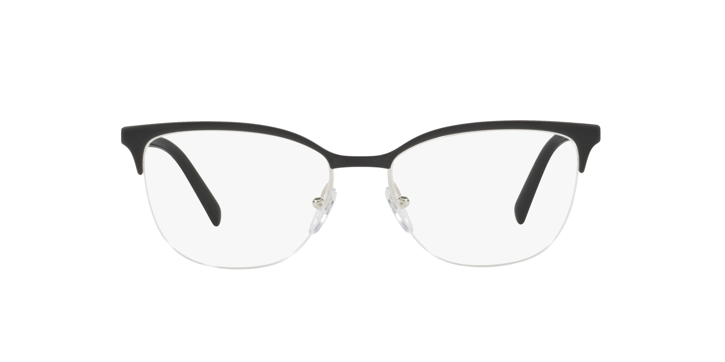 Prada PR 53VV Top Black/Silver 1AB1O1 three-quarter view