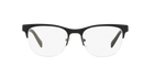 Prada PR 54RV Black Rubber DG01O1 three-quarter view