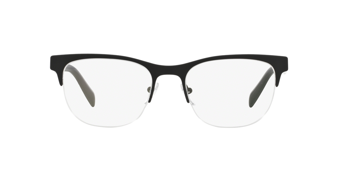 Prada PR 54RV Black Rubber DG01O1 three-quarter view