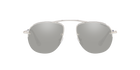 Prada PR 54US Silver 1BC197 three-quarter view