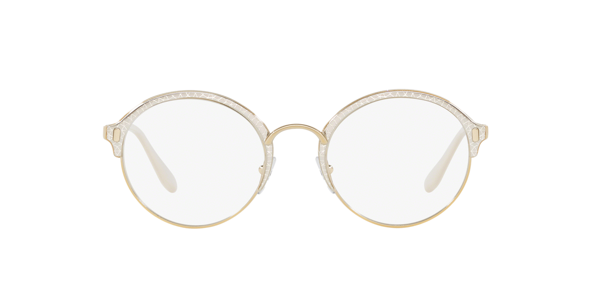 Prada PR 54VV Pale Gold/Silver 2711O1 three-quarter view