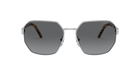 Prada PR 54XS Silver 1BC5W1 three-quarter view