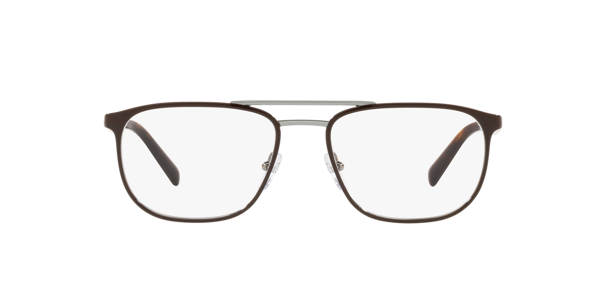 Prada PR 54XV Top Brown On Gunmetal 03G1O1 three-quarter view
