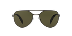 Prada PR 55RS Brushed Gunmetal 75S4J1 three-quarter view