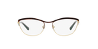 Prada PR 55RV Havana/Pale Gold 2AU1O1 three-quarter view
