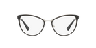 Prada PR 55TV Black/Silver 1AB1O1 three-quarter view