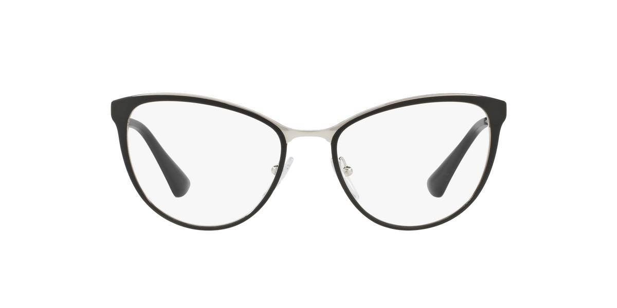 Prada PR 55TV Black/Silver 1AB1O1 three-quarter view
