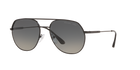 Prada PR 55US Matte Black 1BO5W1 three-quarter view