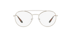 Prada PR 55UV Silver 1BC1O1 three-quarter view
