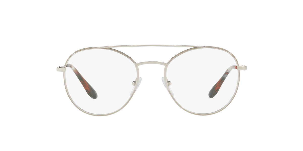 Prada PR 55UV Silver 1BC1O1 three-quarter view