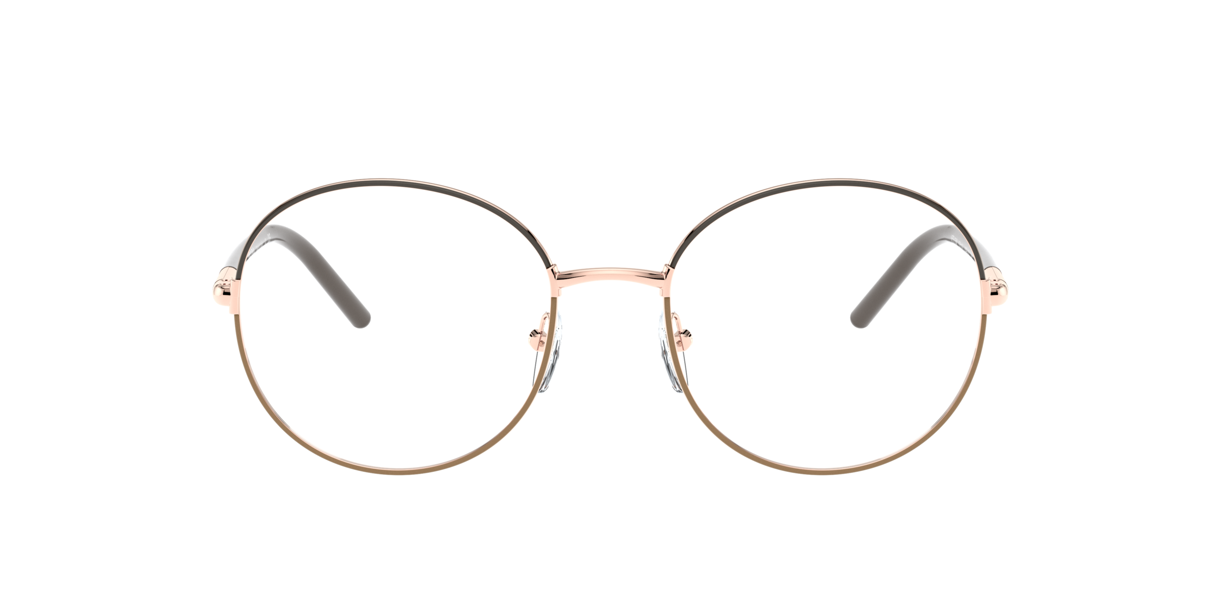 Prada PR 55WV Cocoa/Clay 02H1O1 three-quarter view