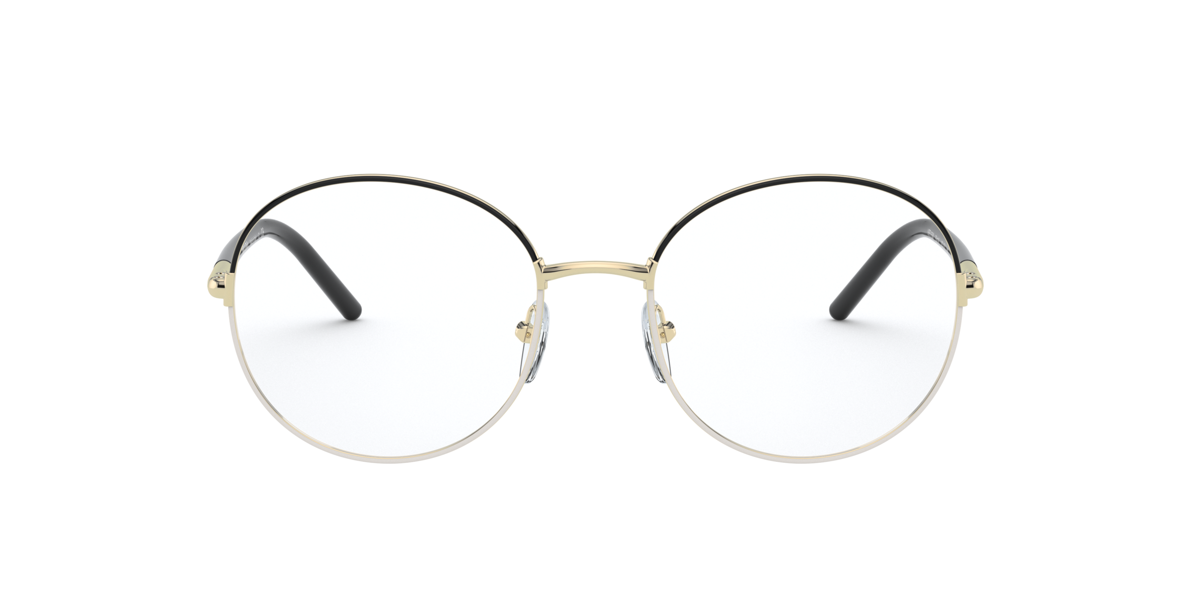 Prada PR 55WV Black/White 07I1O1 three-quarter view