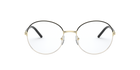 Prada PR 55WV Black/White 07I1O1 three-quarter view