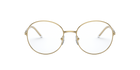 Prada PR 55WV Gold 5AK1O1 three-quarter view