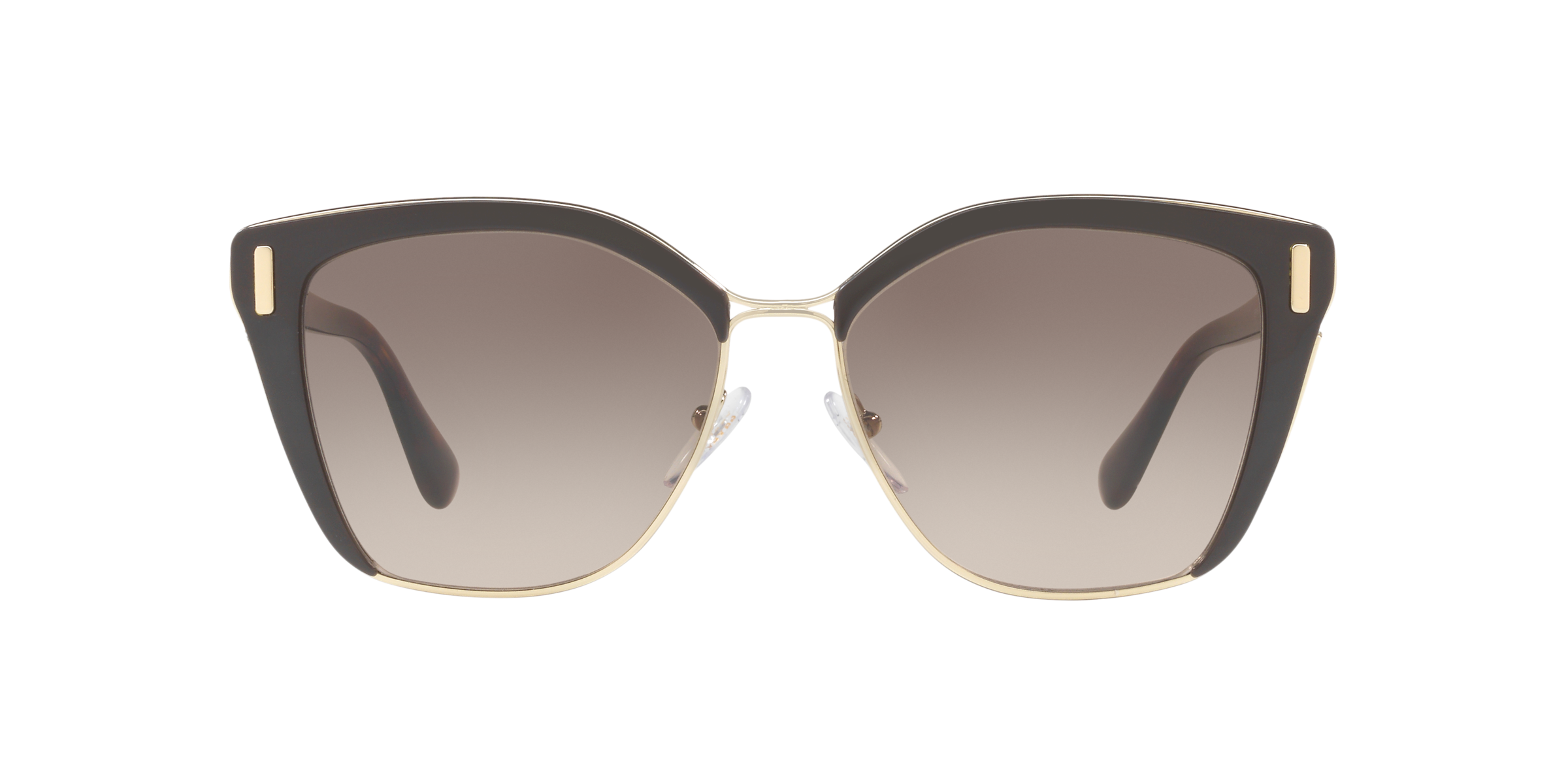 Prada PR 56TS Brown/Pale Gold DHO3D0 front view