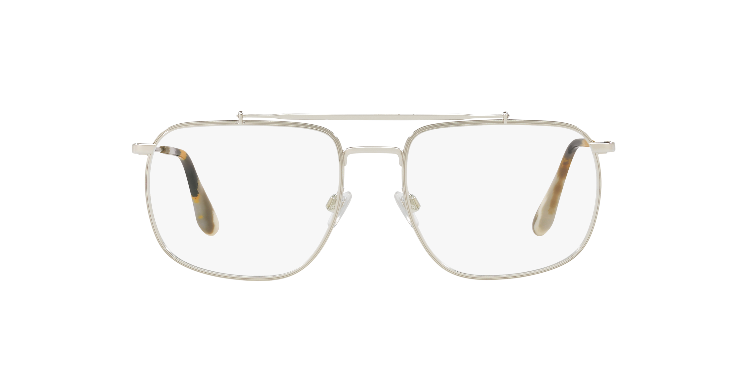 Prada PR 56UV Silver 1BC1O1 three-quarter view