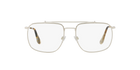 Prada PR 56UV Silver 1BC1O1 three-quarter view