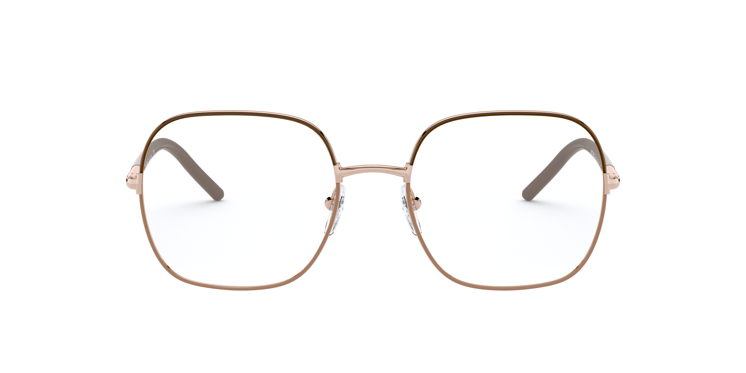 Prada PR 56WV Brown/Beige 02H1O1 three-quarter view