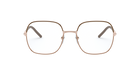 Prada PR 56WV Brown/Beige 02H1O1 three-quarter view