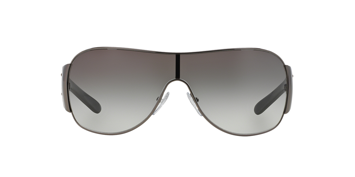 Prada PR 57LS Gunmetal 5AV3M1 three-quarter view