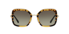 Prada PR 57US Medium Havana 7S05O2 three-quarter view