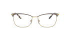 Prada PR 57WV Brown/Gold 03H1O1 three-quarter view
