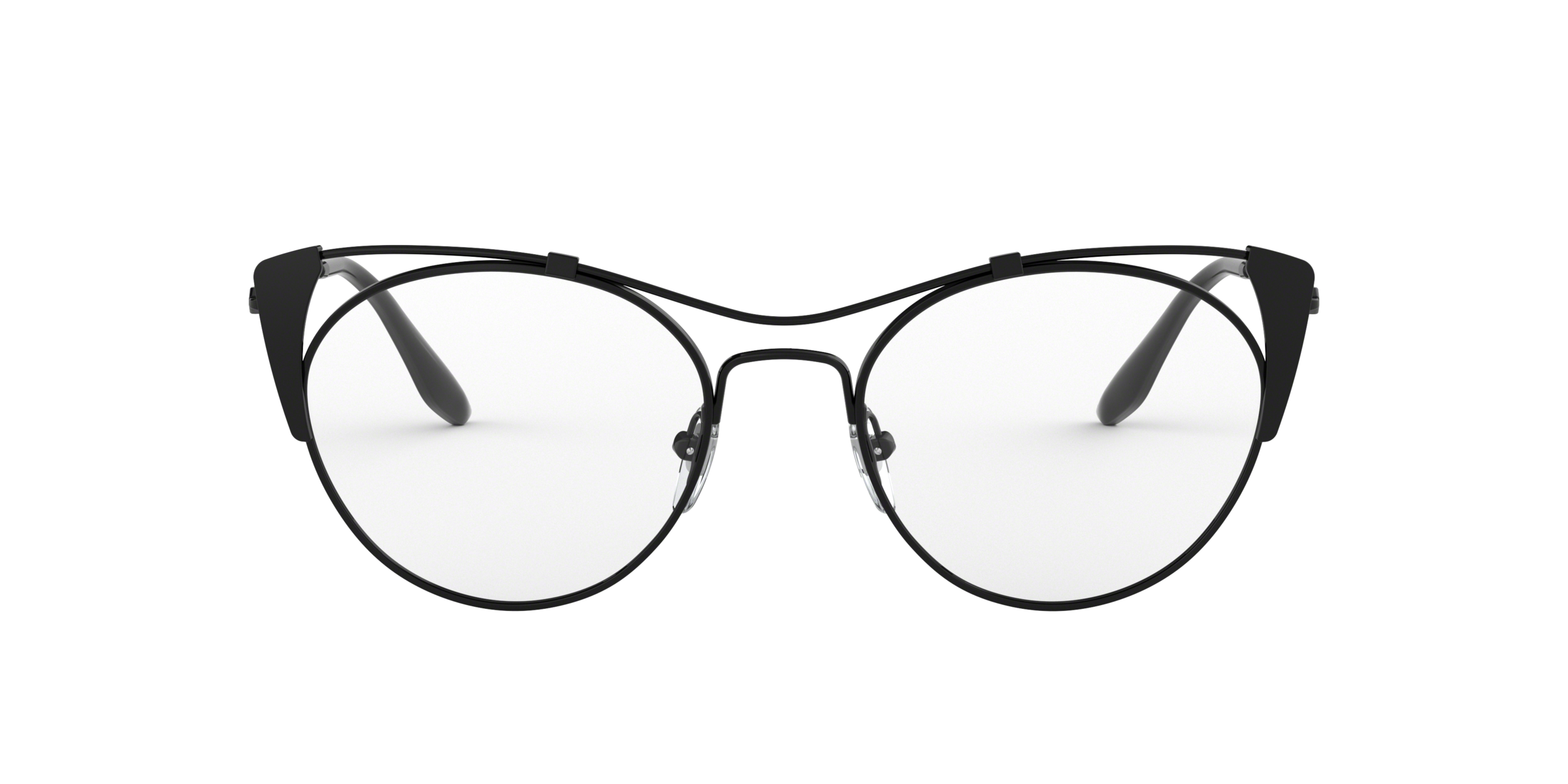 Prada PR 58VV Black/Matte Black 2641O1 three-quarter view