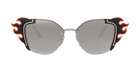 Prada PR 59VS Silver/Black Orange 4275O0 three-quarter view