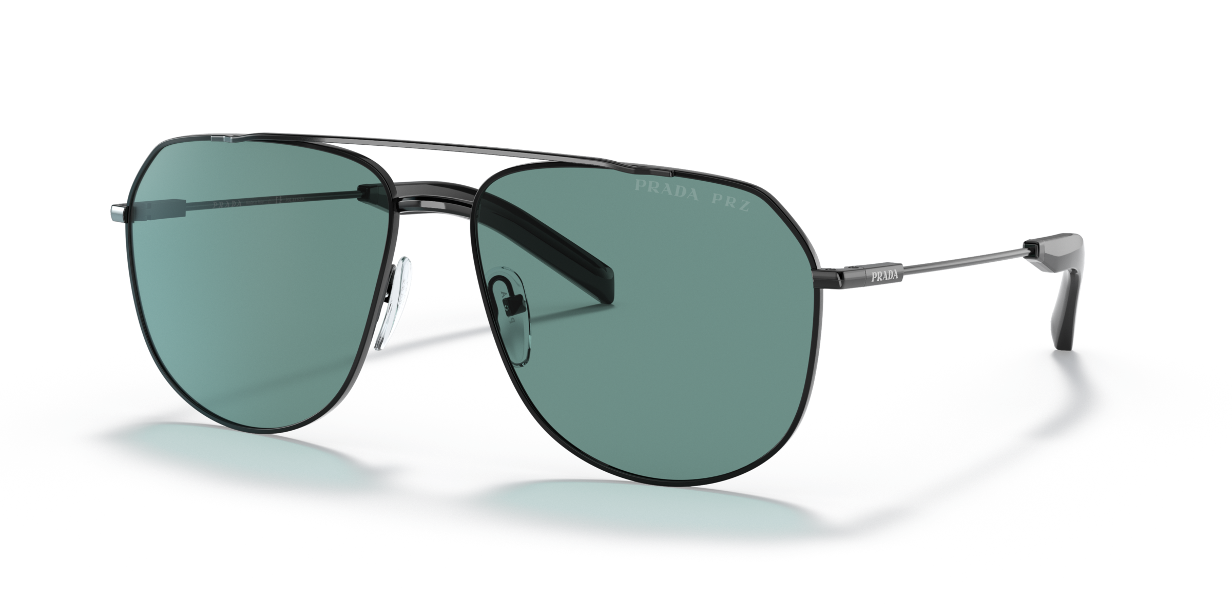 Prada PR 59WS Black 1AB04D three-quarter view