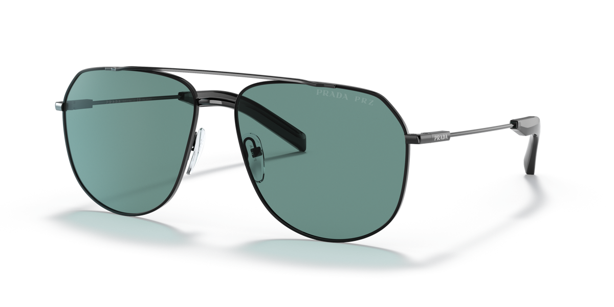 Prada PR 59WS Black 1AB04D three-quarter view