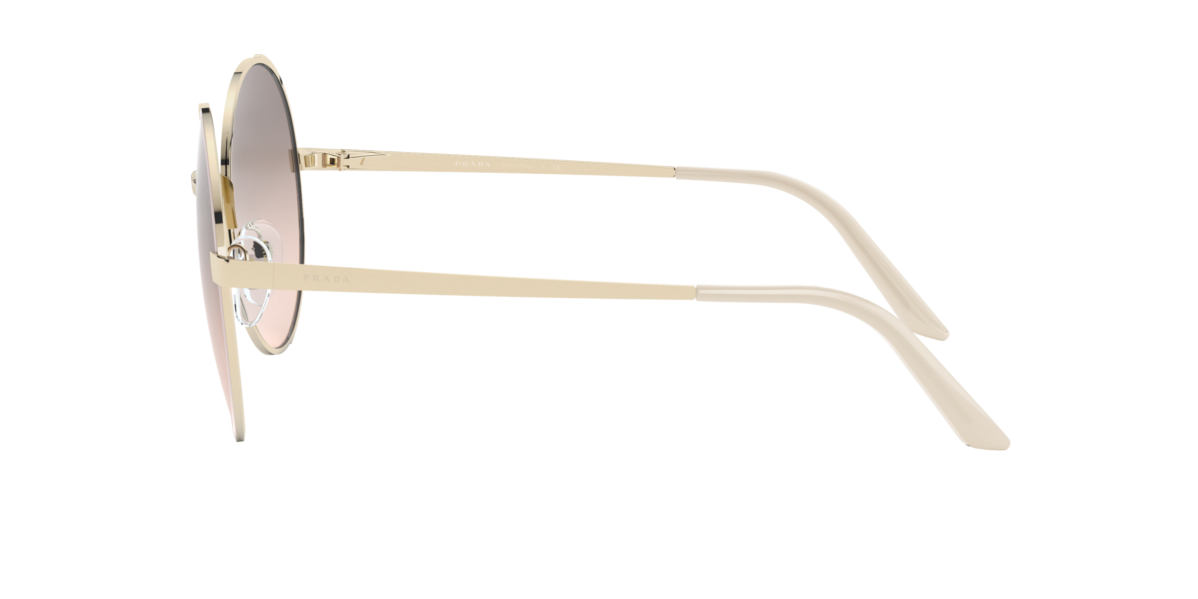 Prada PR 59XS Pale Gold/Matte Pink 07B4K0 side view