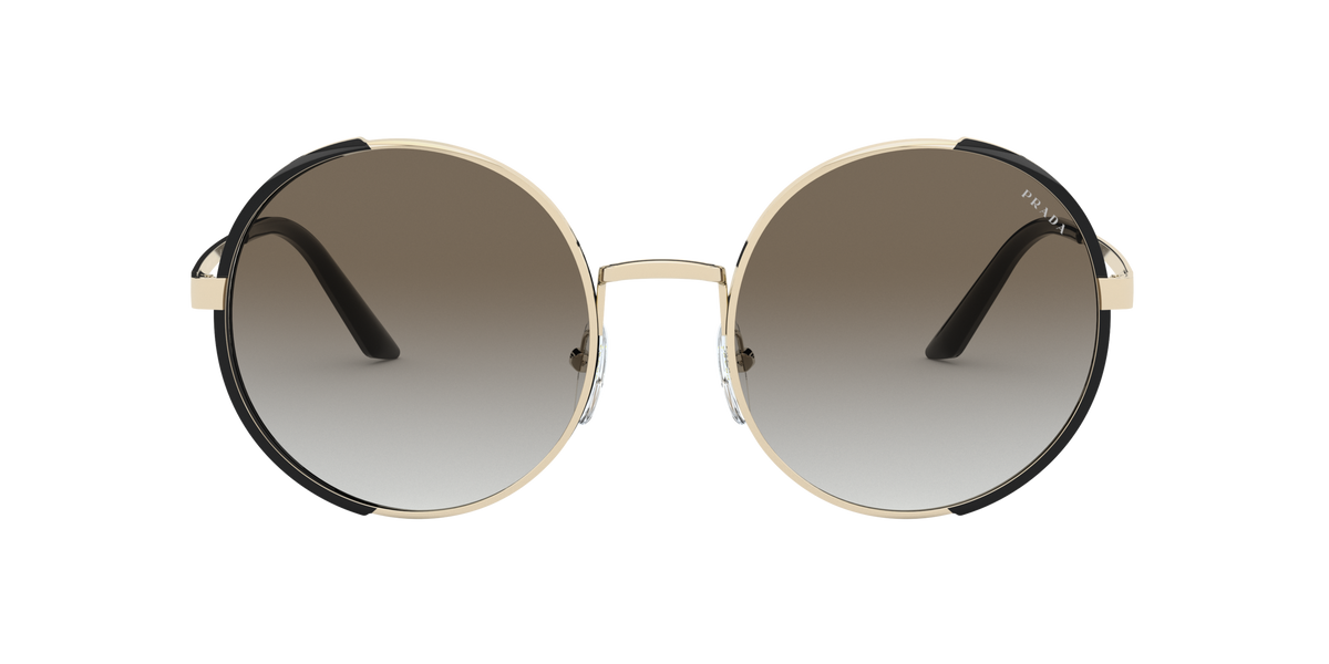 Prada PR 59XS Pale Gold/Black AAV0A7 front view