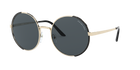 Prada PR 59XS Pale Gold/Matte Black QE35Z1 three-quarter view
