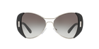 Prada PR 60SS Silver/Black 1AB0A7 three-quarter view