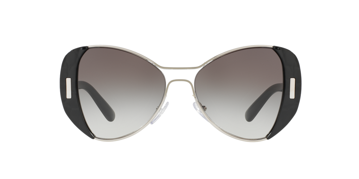 Prada PR 60SS Silver/Black 1AB0A7 three-quarter view