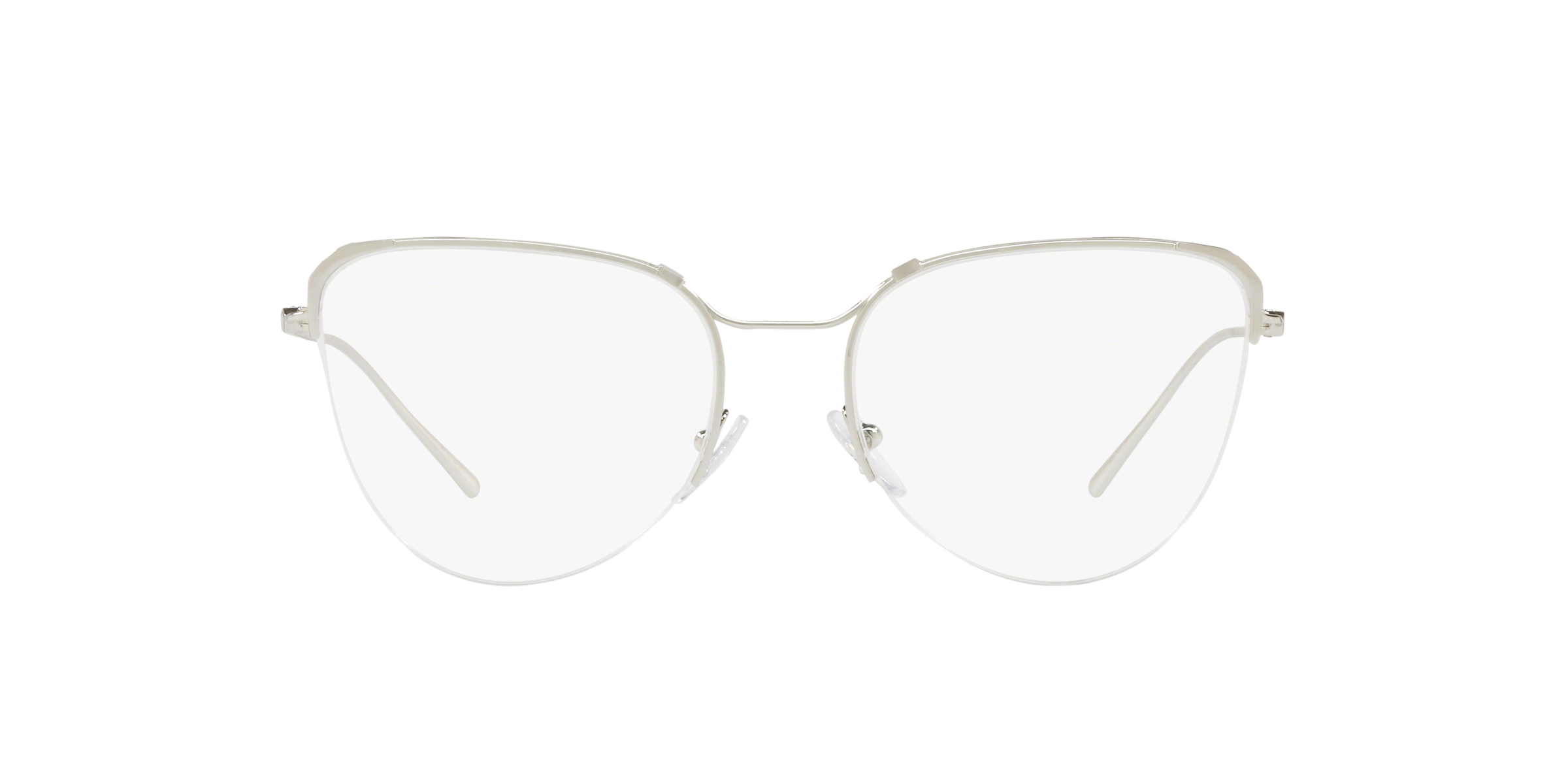 Prada PR 60UV Silver 1BC1O1 three-quarter view