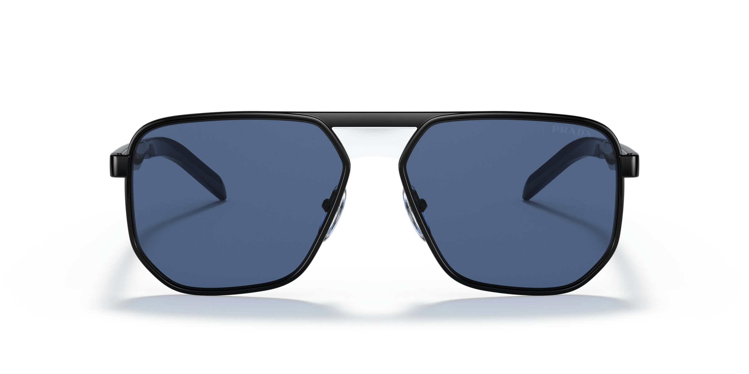 Prada PR 60WS Black/Blue 09S06A front view