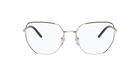 Prada PR 60WV Black/Pale Gold AAV1O1 three-quarter view