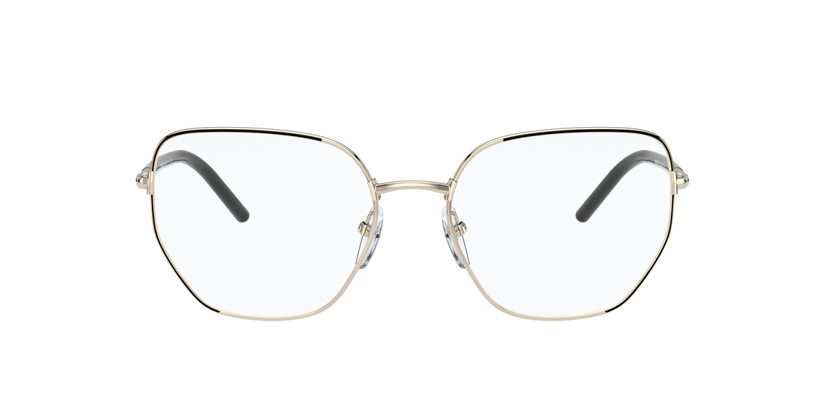 Prada PR 60WV Black/Pale Gold AAV1O1 three-quarter view