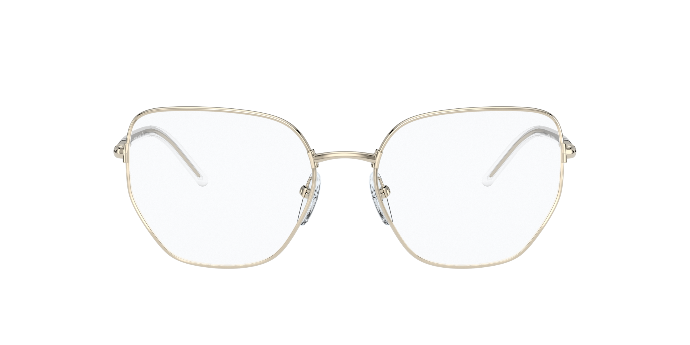 Prada PR 60WV Pale Gold ZVN1O1 three-quarter view
