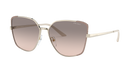 Prada PR 60XS Pale Gold/Matte Pink 07B4K0 three-quarter view