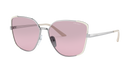 Prada PR 60XS Silver/Ivory 08B4W1 three-quarter view