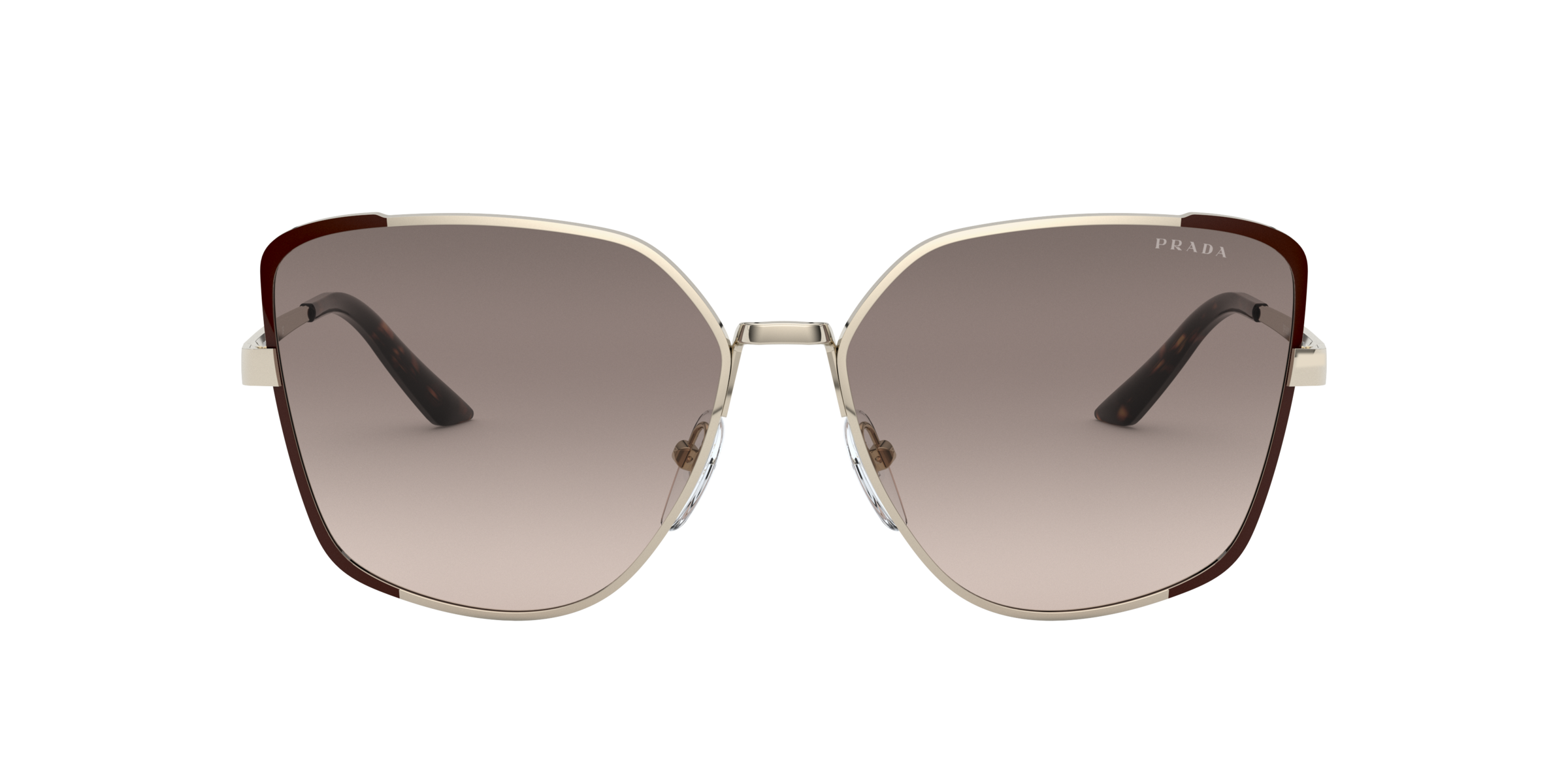 Prada PR 60XS Pale Gold/Brown KOF3D0 front view