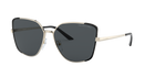 Prada PR 60XS Pale Gold/Matte Black QE35Z1 three-quarter view