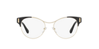 Prada PR 61TV Pale Gold/Black 1AB1O1 three-quarter view